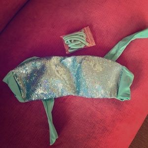 Victoria’s Secret teal bandeau bikini top